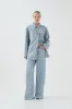 Outline Button Denim Shirt sold by Aje