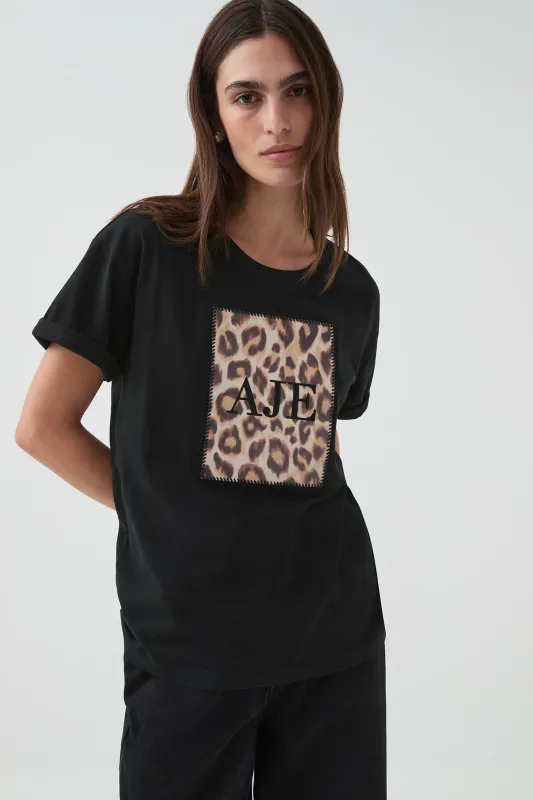 Isabella Leopard Tee sold by Aje