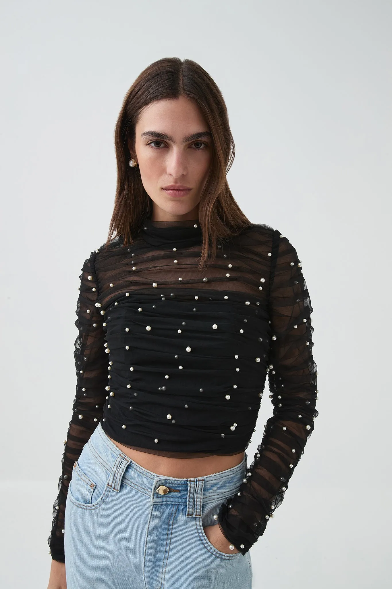 Juniper Crop Top sold by Aje
