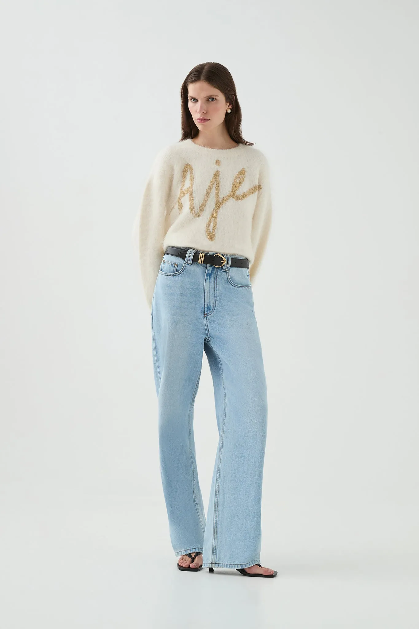 Calla Logo Knit Jumper sold by Aje product image thumbnail 3