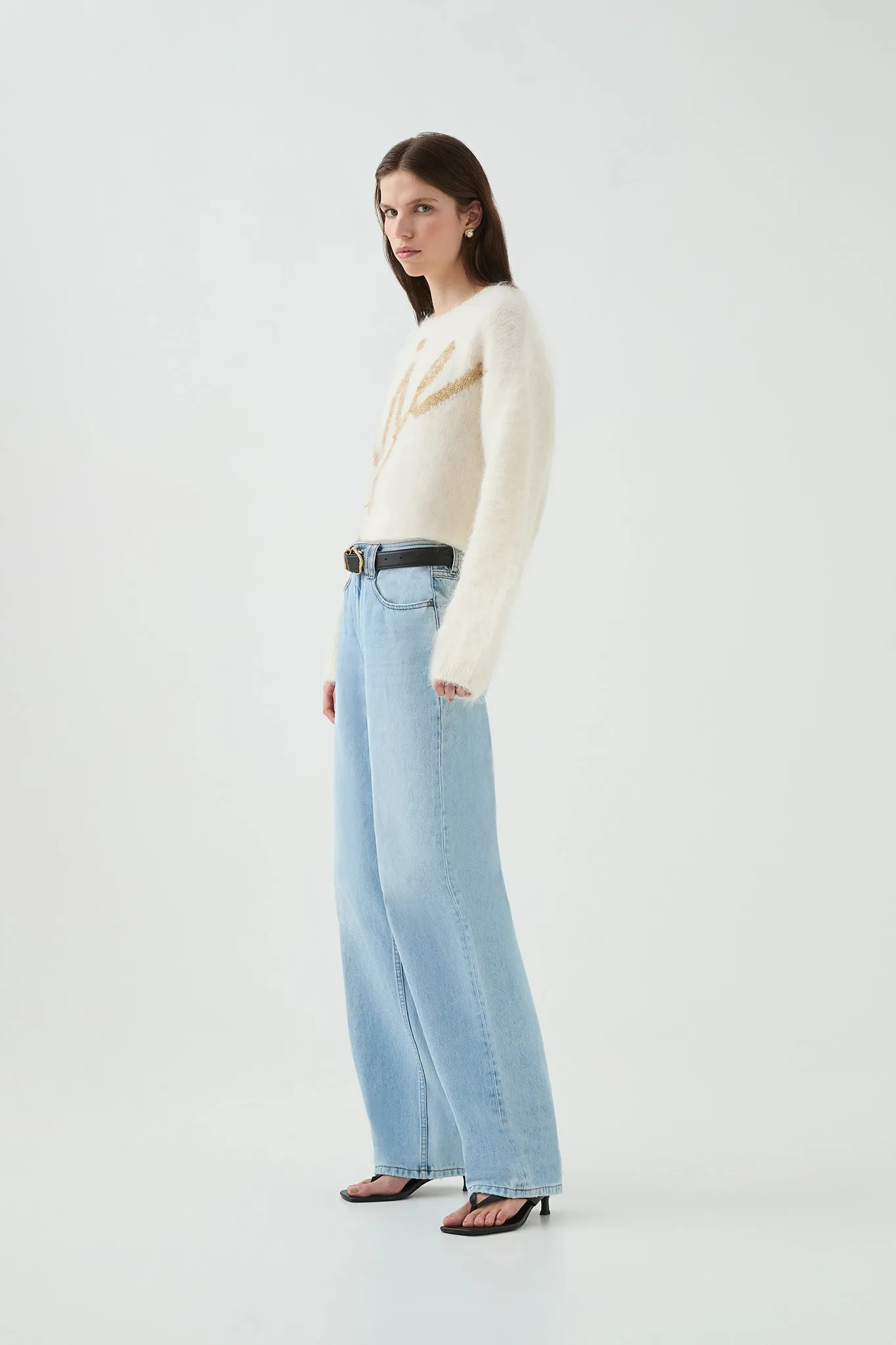 Calla Logo Knit Jumper sold by Aje product image thumbnail 4