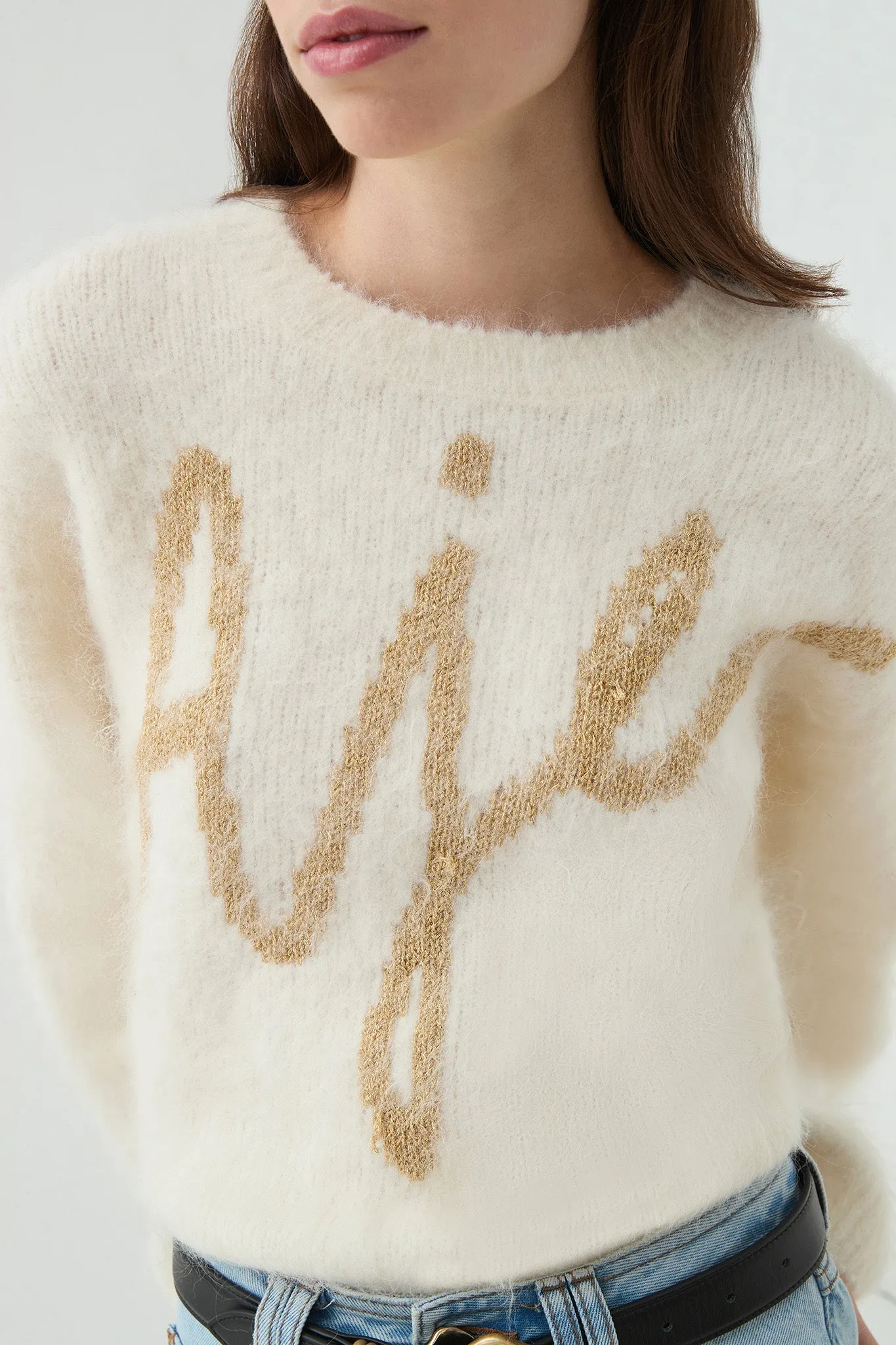Calla Logo Knit Jumper sold by Aje product image thumbnail 5