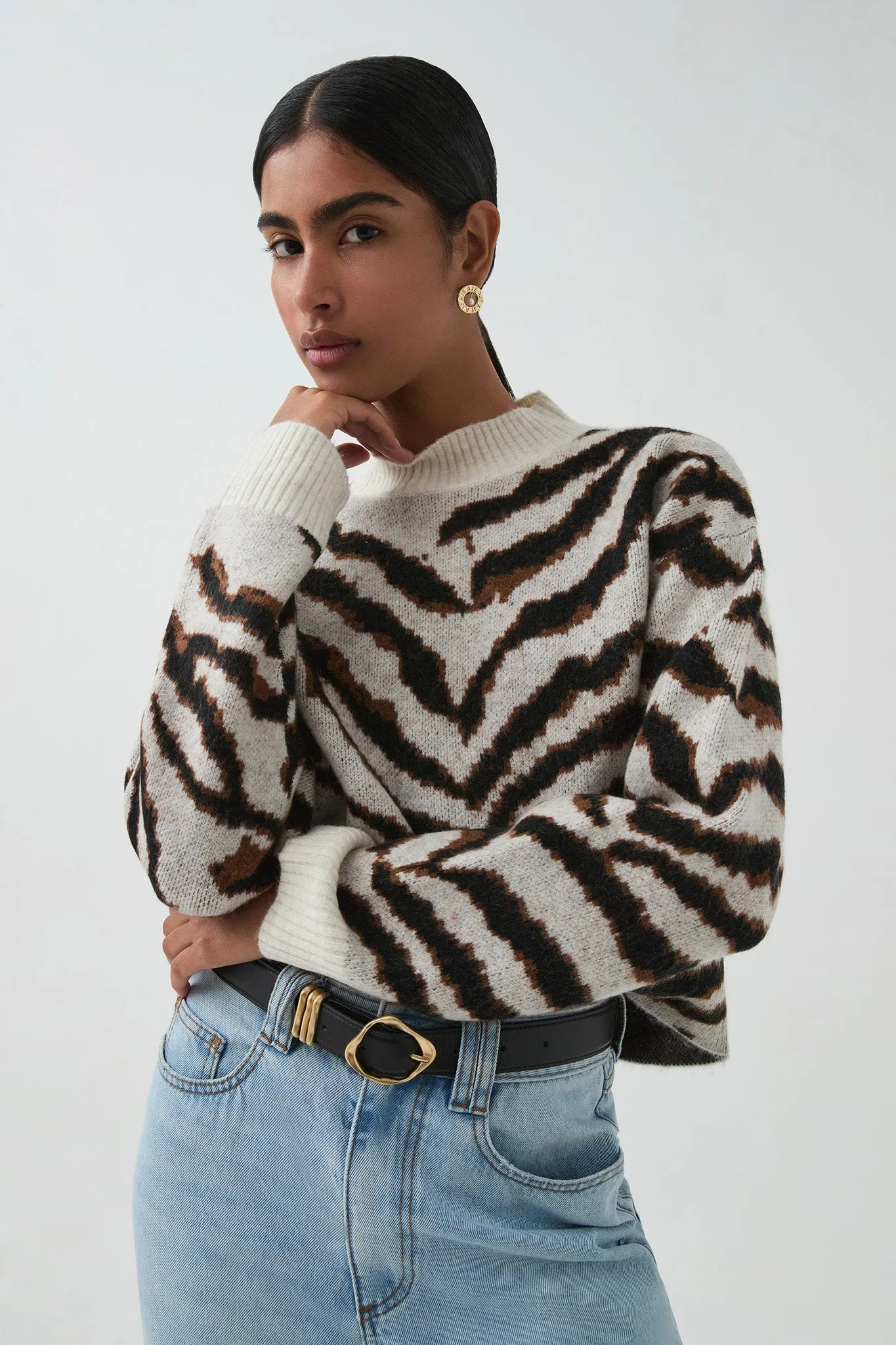 Lennox Jacquard Sweater sold by Aje product image thumbnail 4