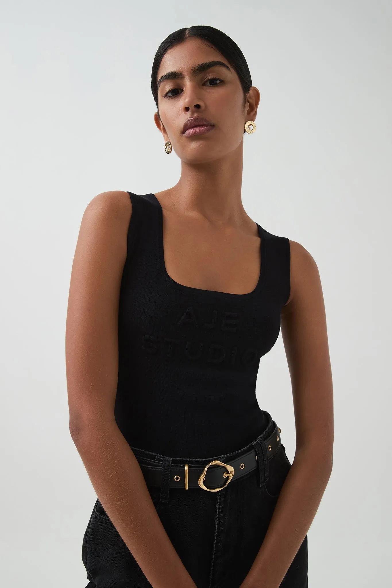 Core Knit Logo Tank sold by Aje product image thumbnail 4