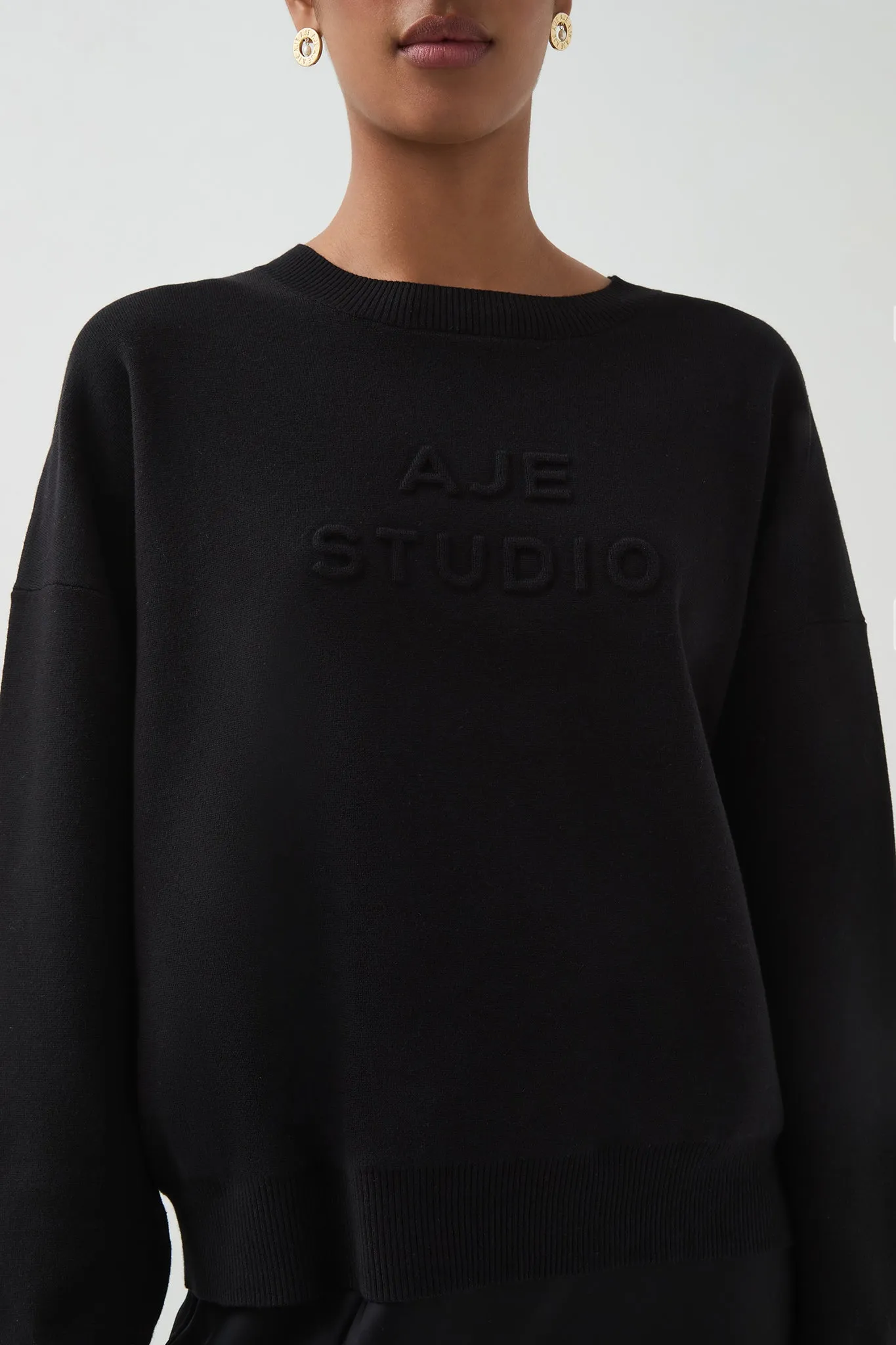 Core Knit Logo Jumper sold by Aje product image thumbnail 5