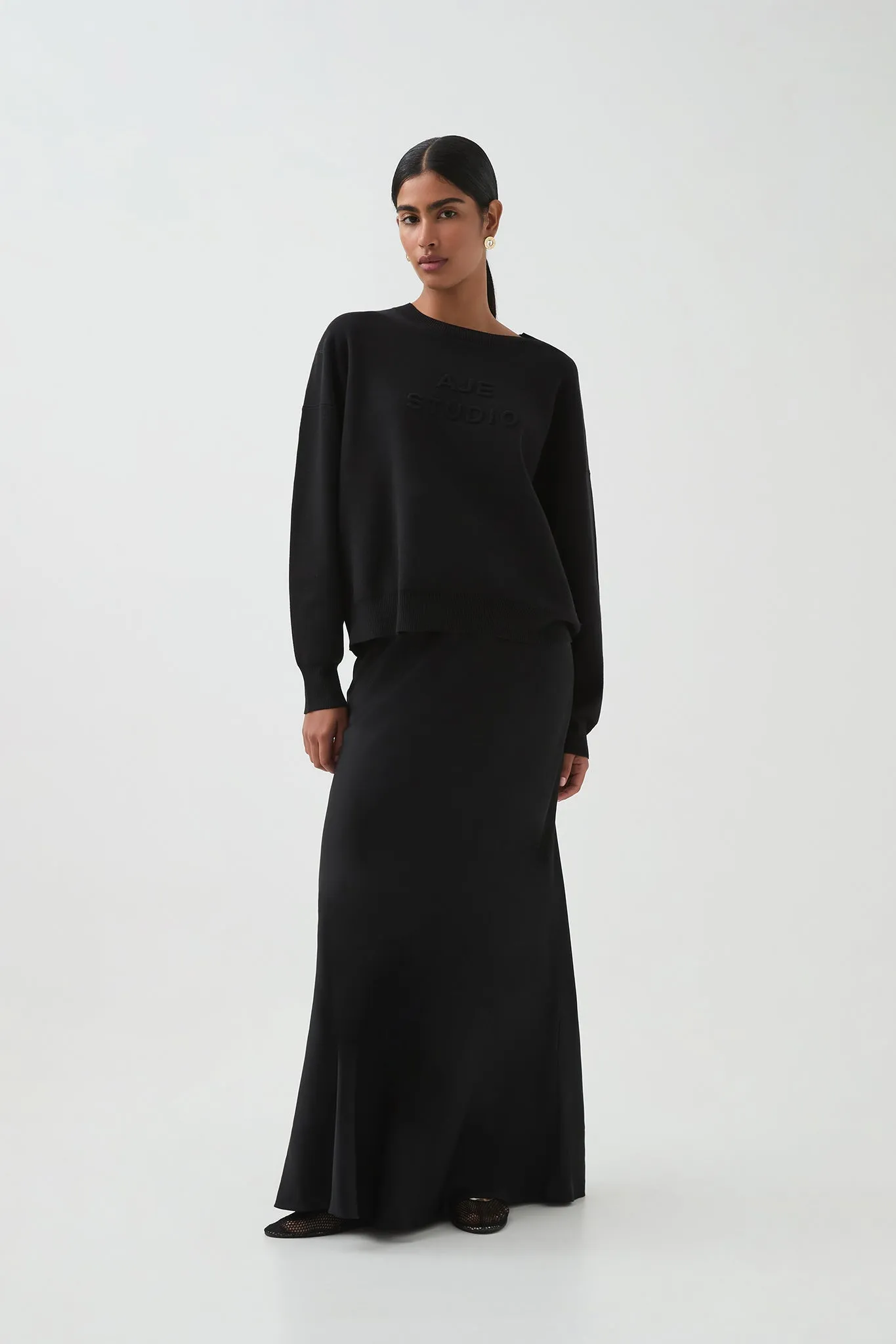 Core Knit Logo Jumper sold by Aje product image thumbnail 3