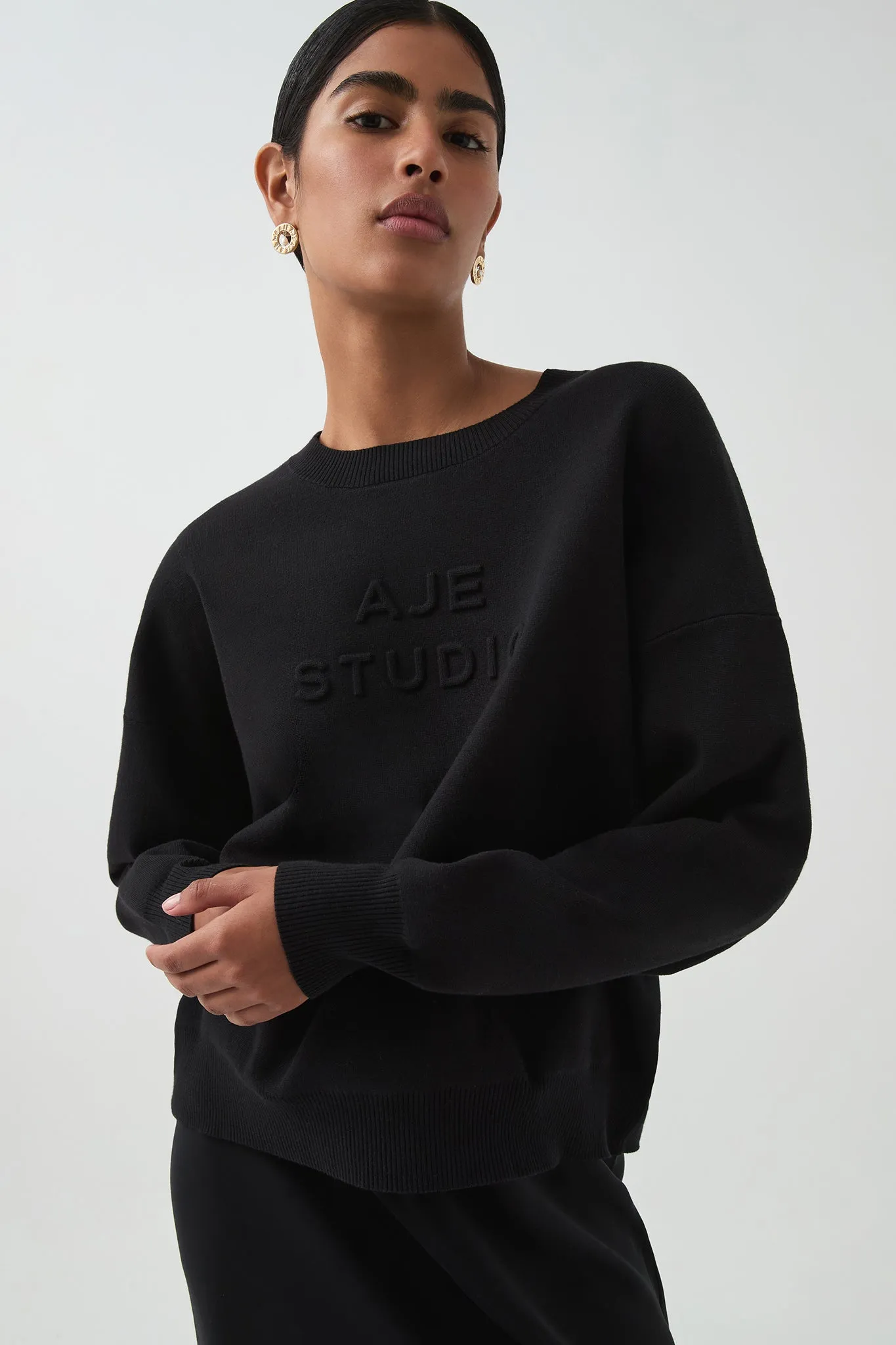 Core Knit Logo Jumper sold by Aje product image thumbnail 4