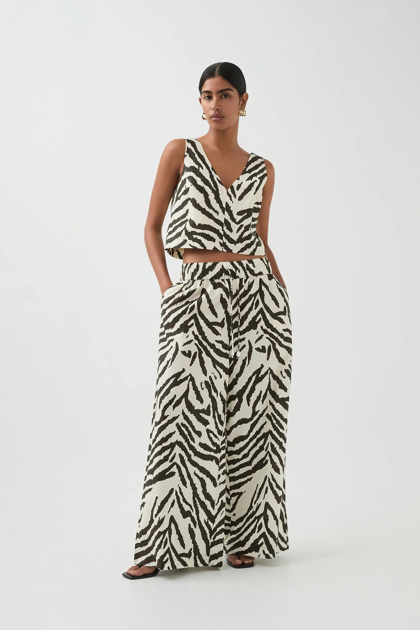 Lana V-Neck Top sold by Aje