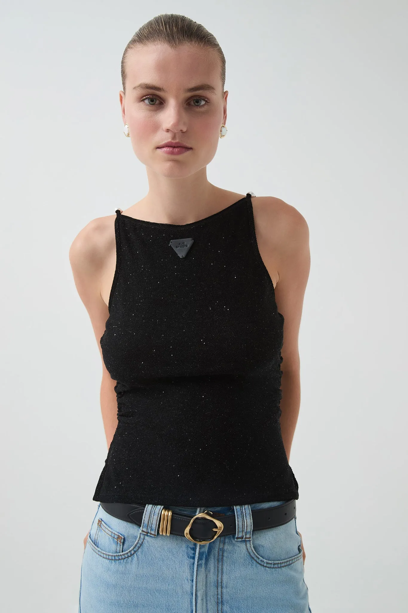 Ariel Sequin Knit Top sold by Aje product image thumbnail 4