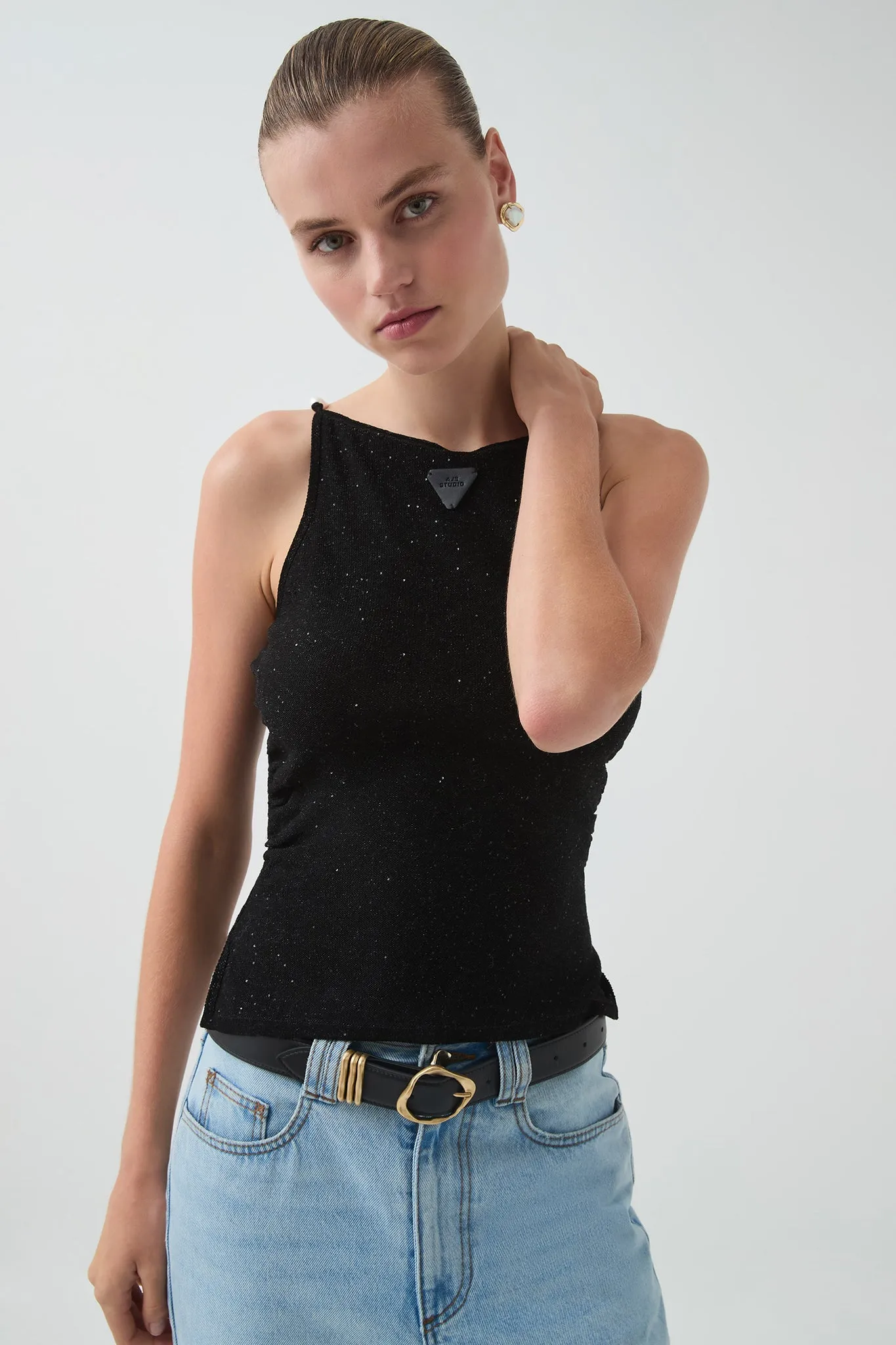 Ariel Sequin Knit Top sold by Aje product image thumbnail 5