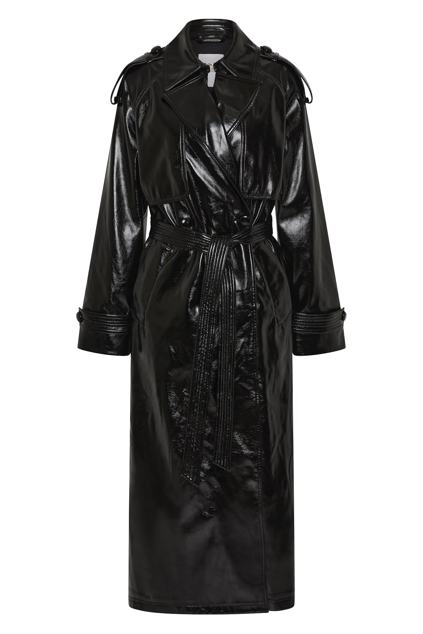Raven Vegan Leather Trench sold by Aje product image thumbnail 2