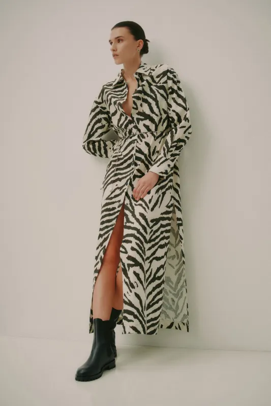 Georgie Maxi Shirt Dress sold by Aje