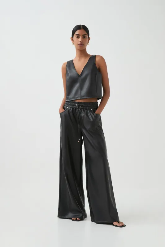 Raven V-Neck Top sold by Aje