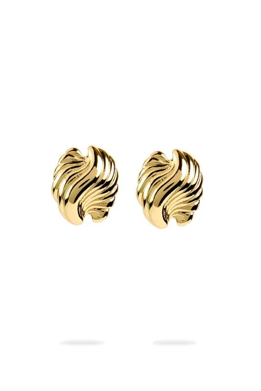 Alina Mini Clamshell Earring sold by Aje