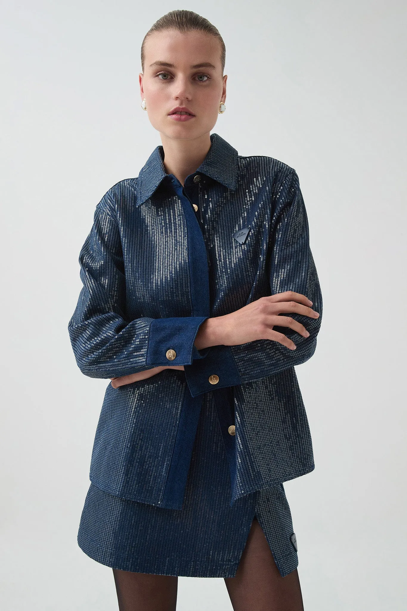 Reflect Denim Shirt sold by Aje product image thumbnail 3
