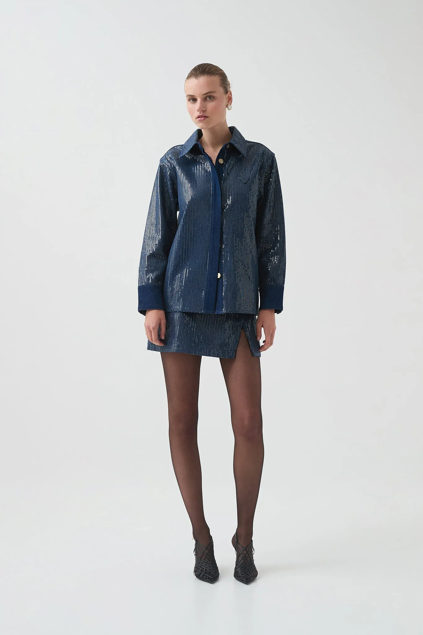 Reflect Denim Shirt sold by Aje product image thumbnail 5