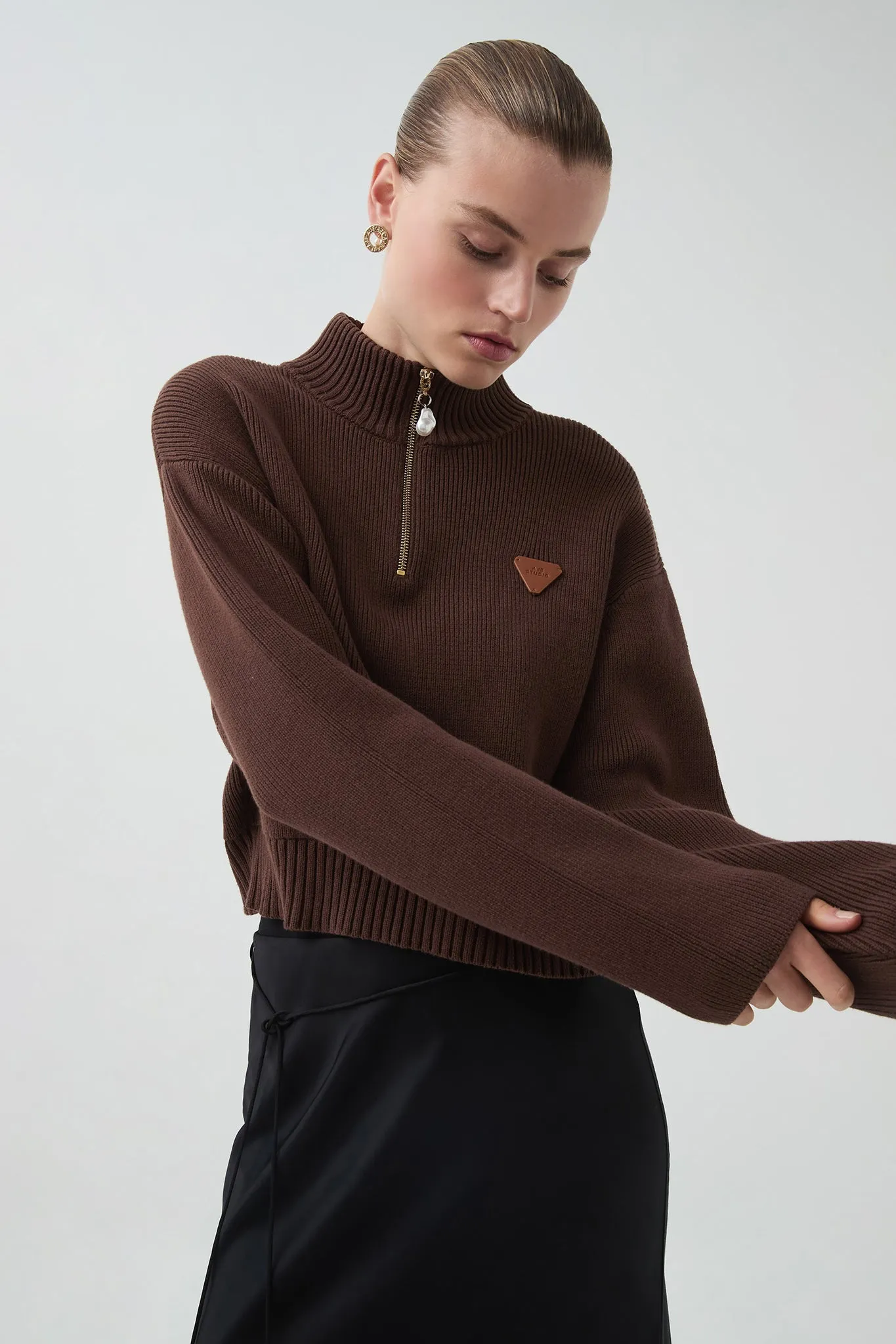 Naia 1/4 Zip Knit sold by Aje