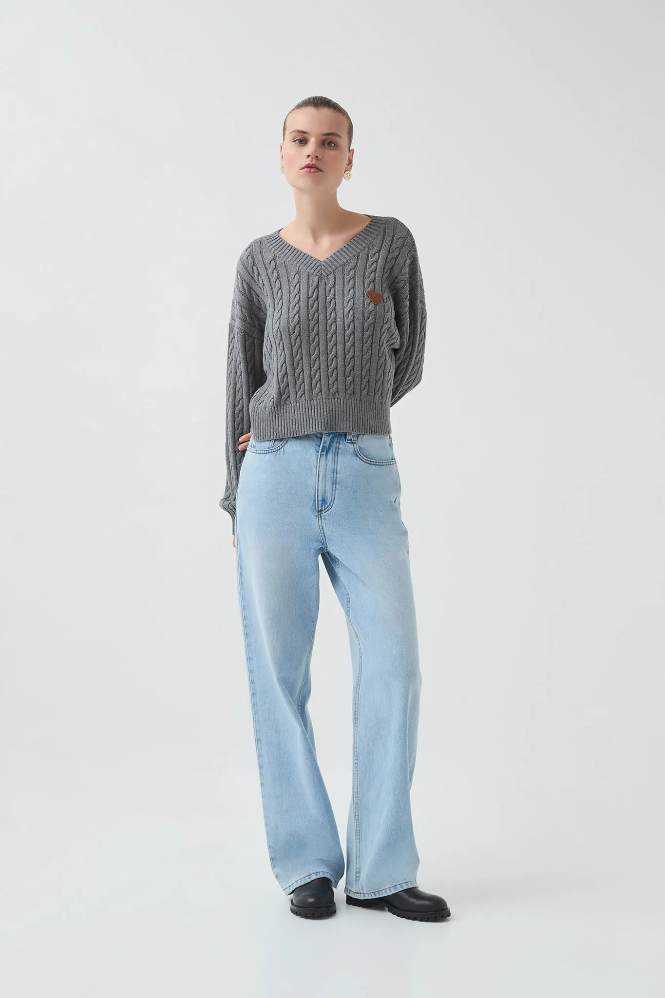 Naia Cropped Cable Knit sold by Aje product image thumbnail 4