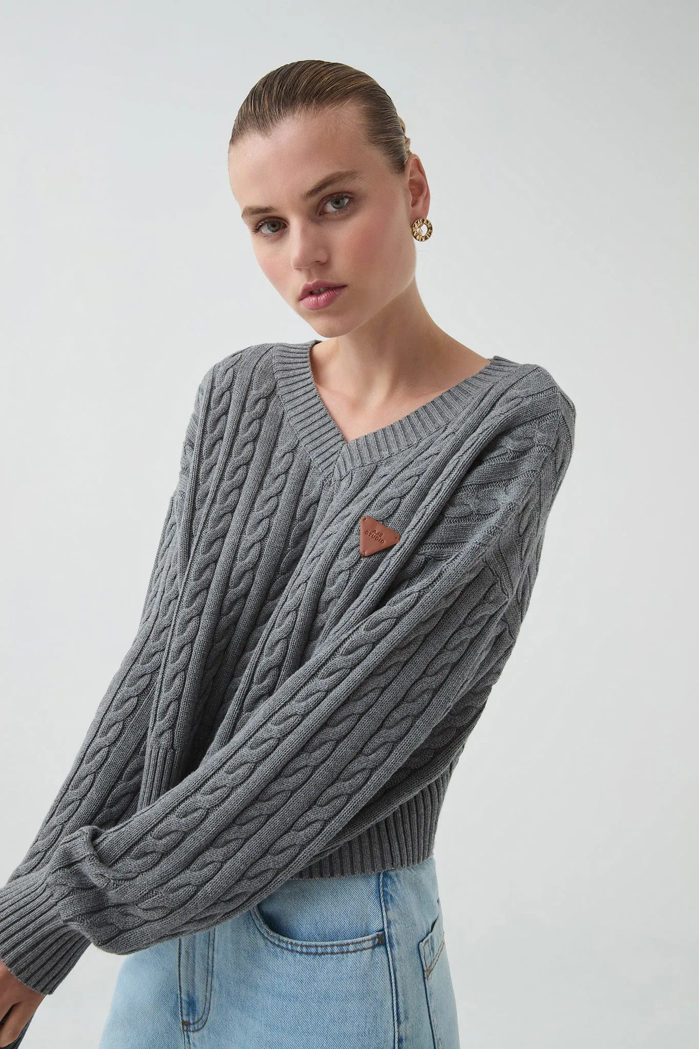 Naia Cropped Cable Knit sold by Aje product image thumbnail 5