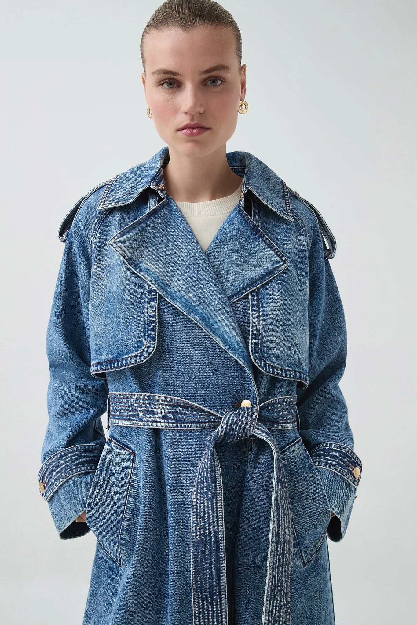 Blues Denim Trench sold by Aje product image thumbnail 5