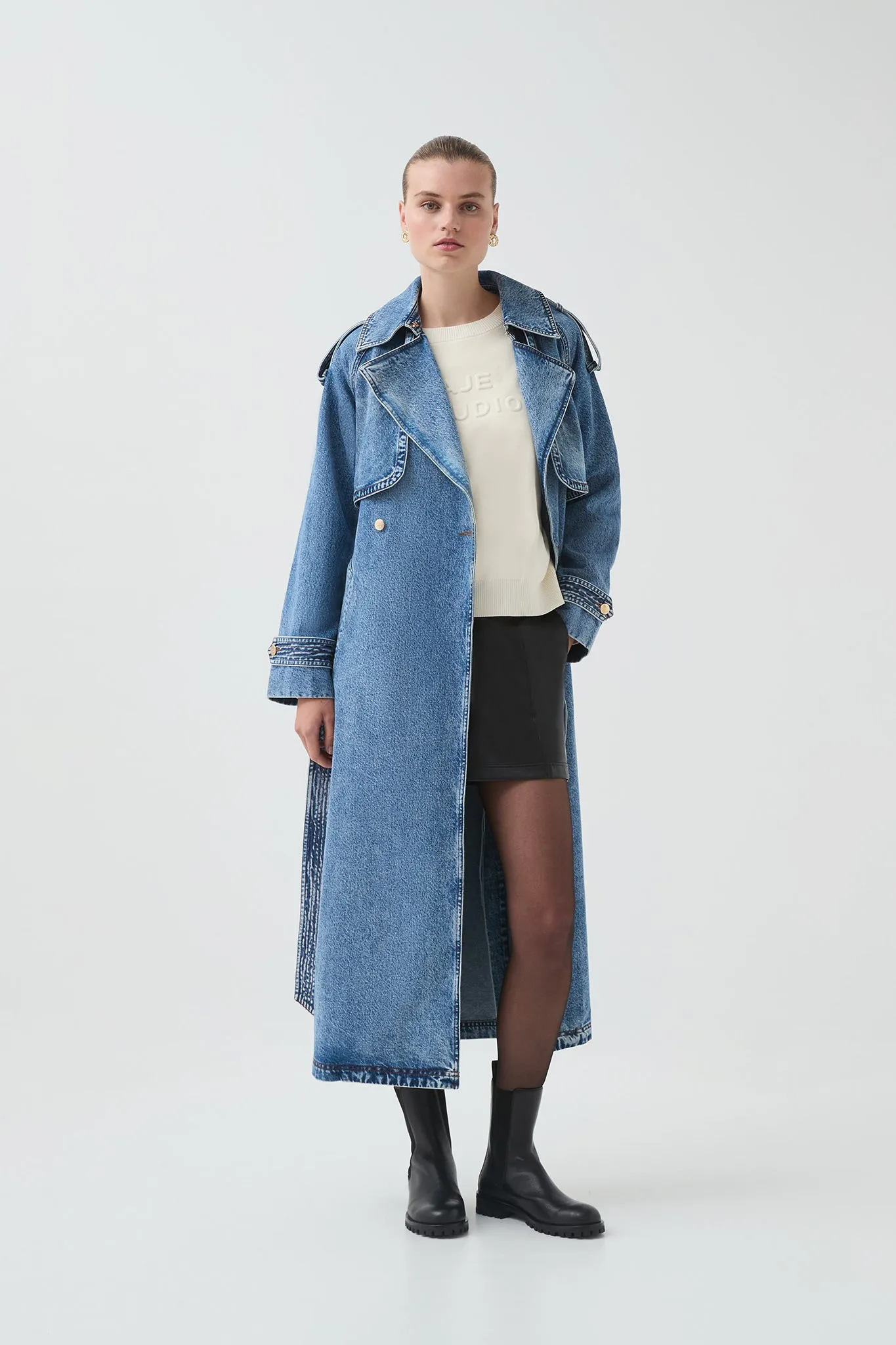 Blues Denim Trench sold by Aje product image thumbnail 4