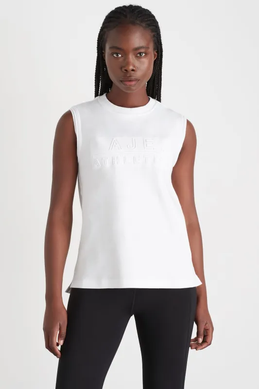 Embossed Classic Logo Tank 101 sold by Aje