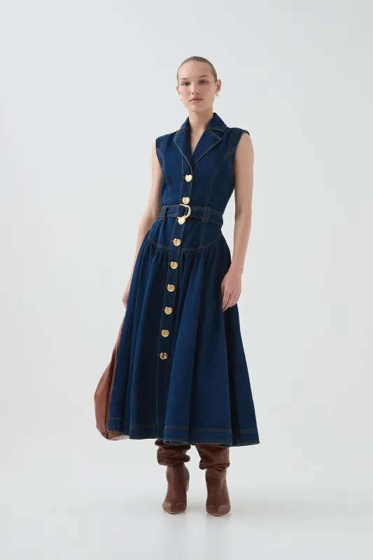 【Aje.】Madeleine Belted Midi Dress ベルト ミディドレス Aje.】Madeleine Belted Midi Dress ベルト ミディドレス