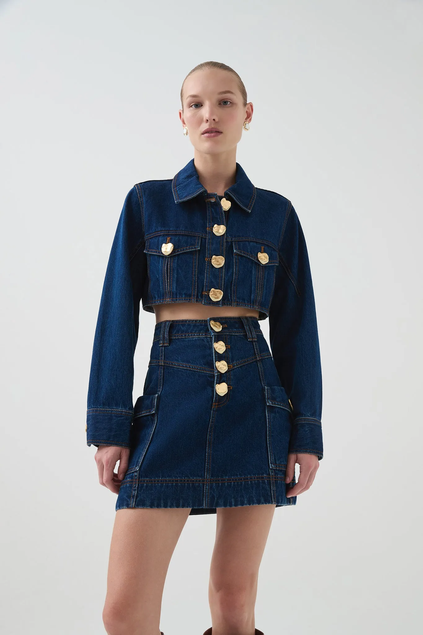 Genesis Denim Mini Skirt sold by Aje product image thumbnail 5