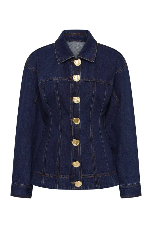 Gianna Denim Shirt sold by Aje