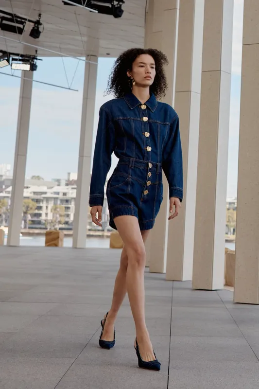 Gianna Denim Short sold by Aje