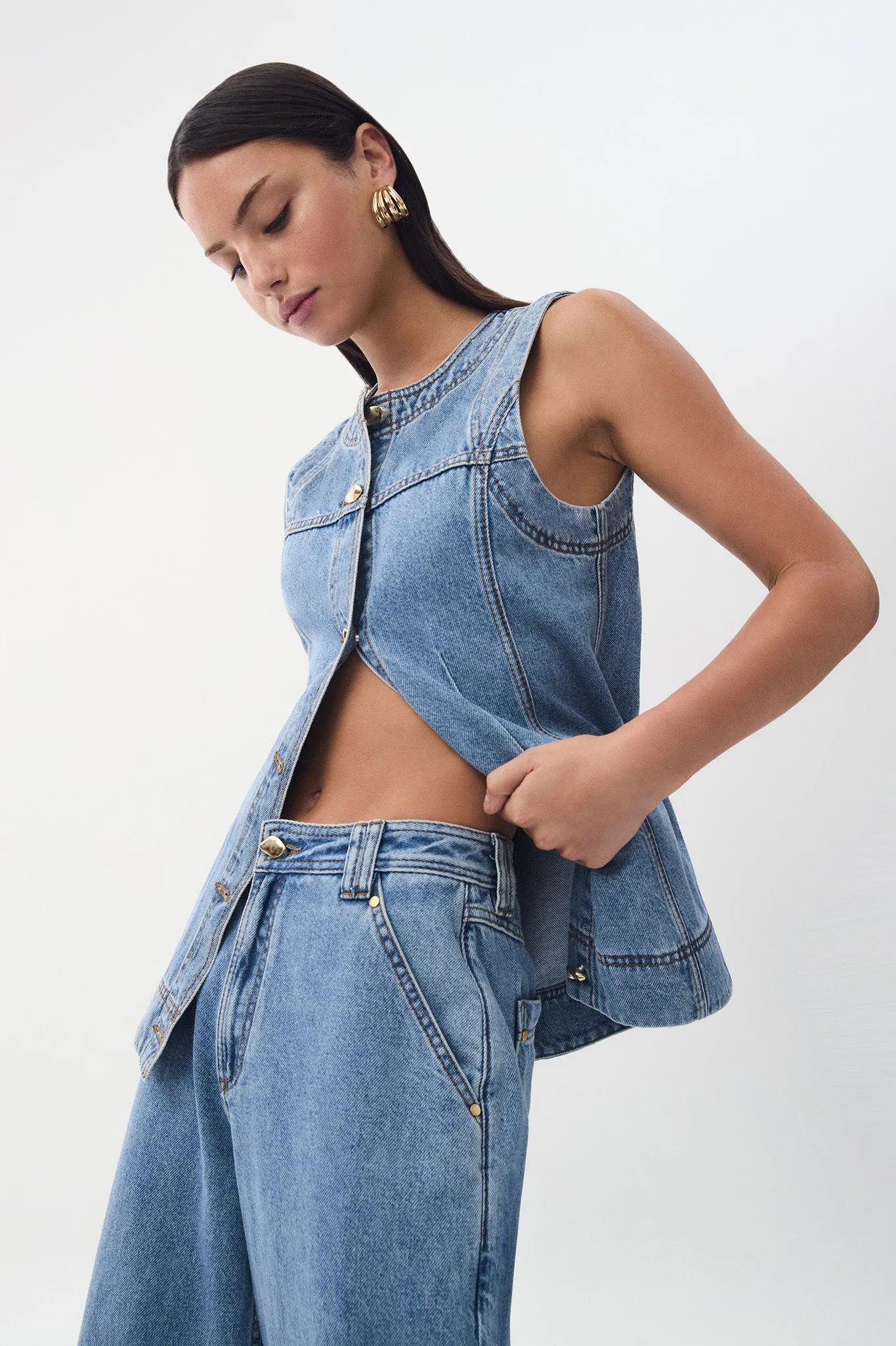 Holland Denim Vest sold by Aje product image thumbnail 3