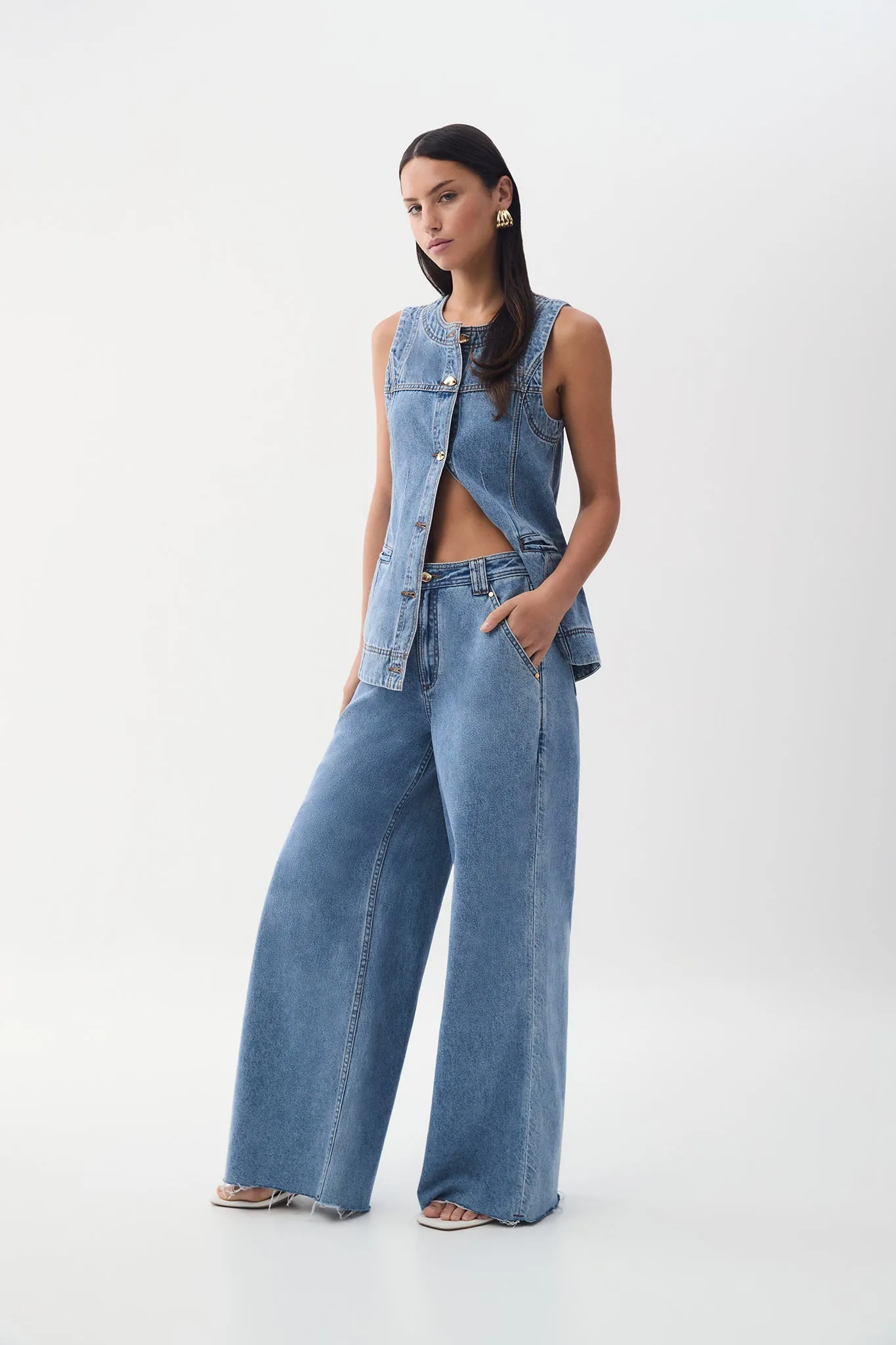 Holland Denim Vest sold by Aje product image thumbnail 2