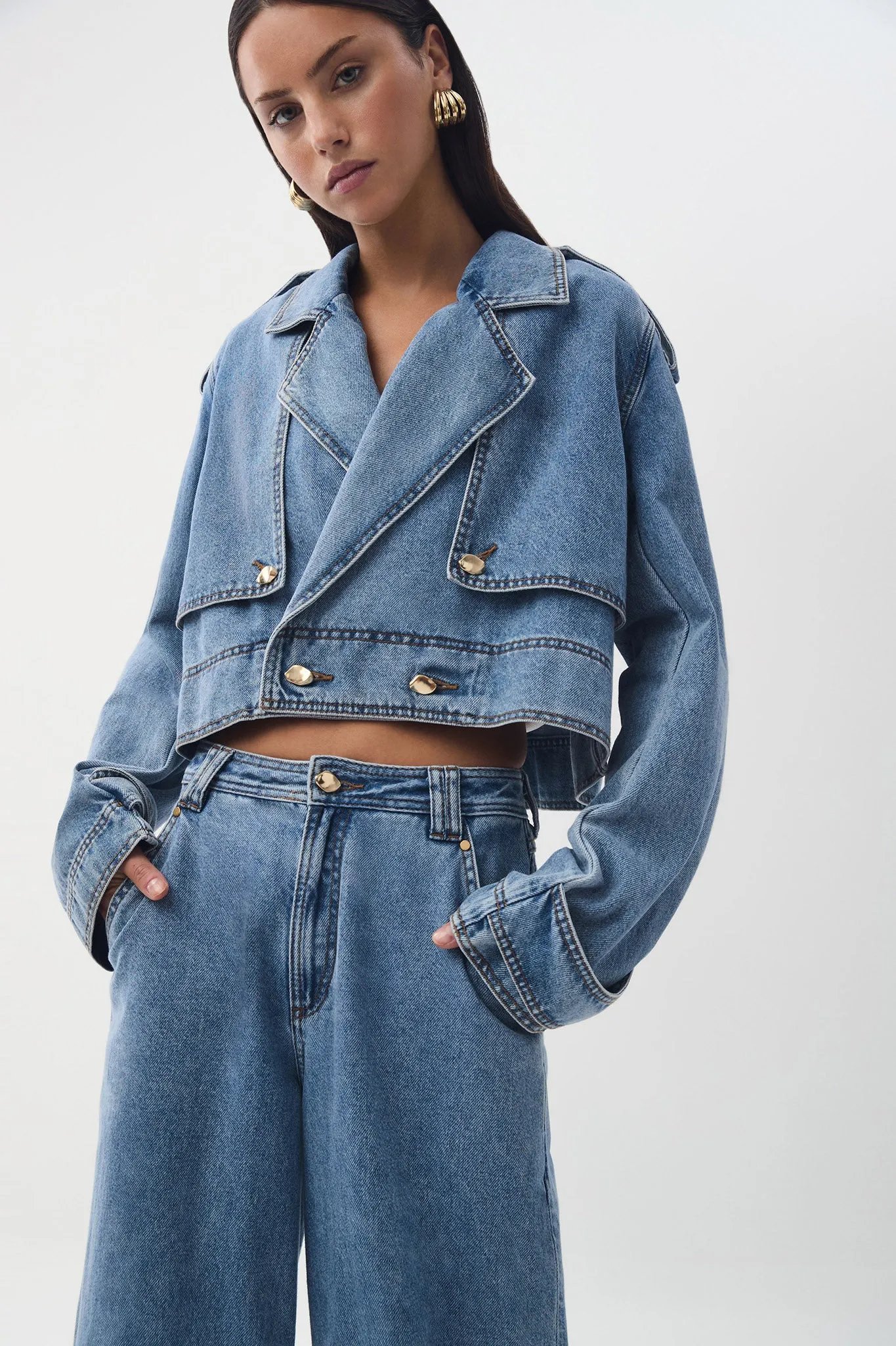 Holland Denim Jacket sold by Aje
