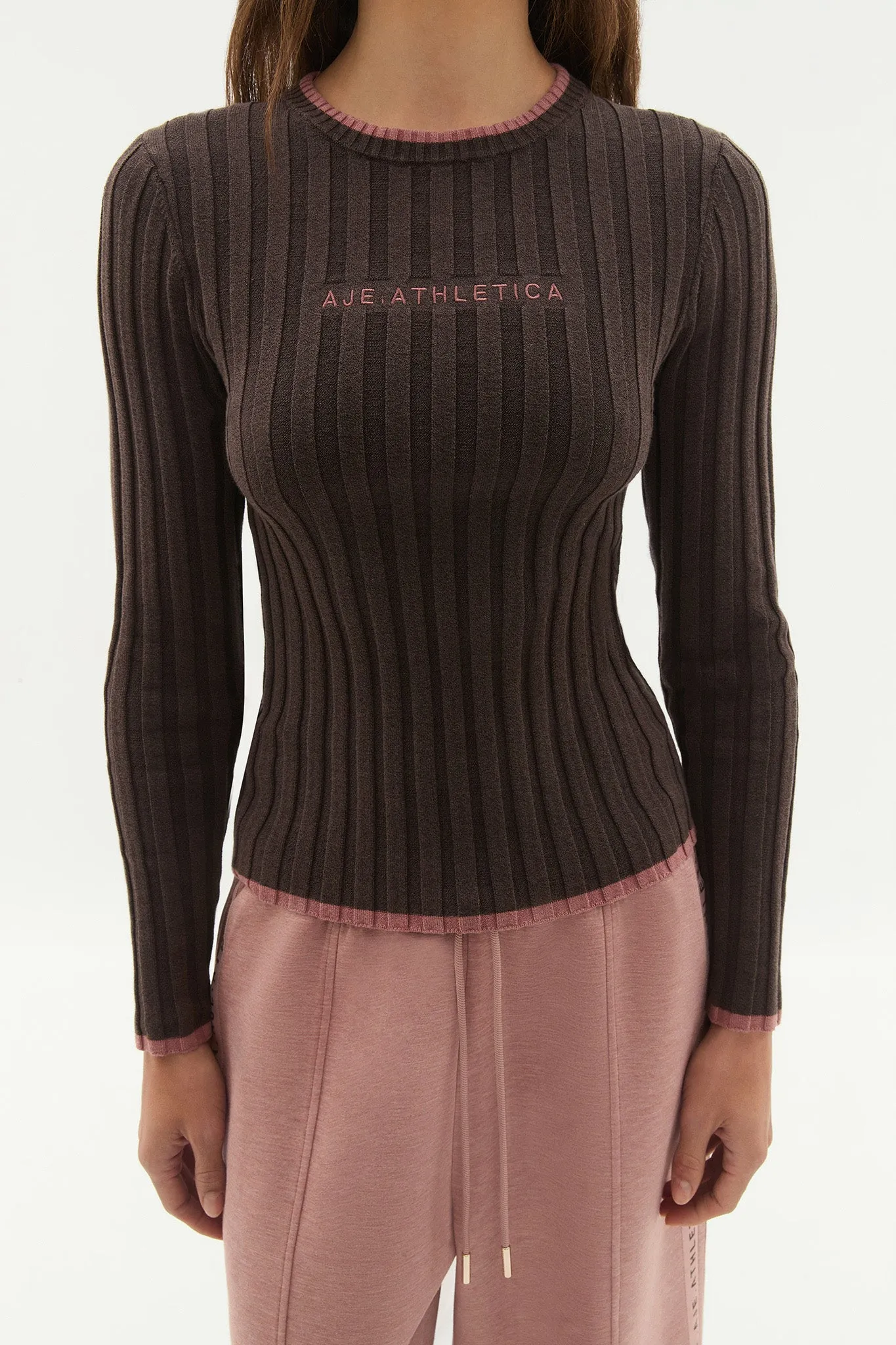 Long Sleeve Rib Knit Top 438 sold by Aje product image thumbnail 5