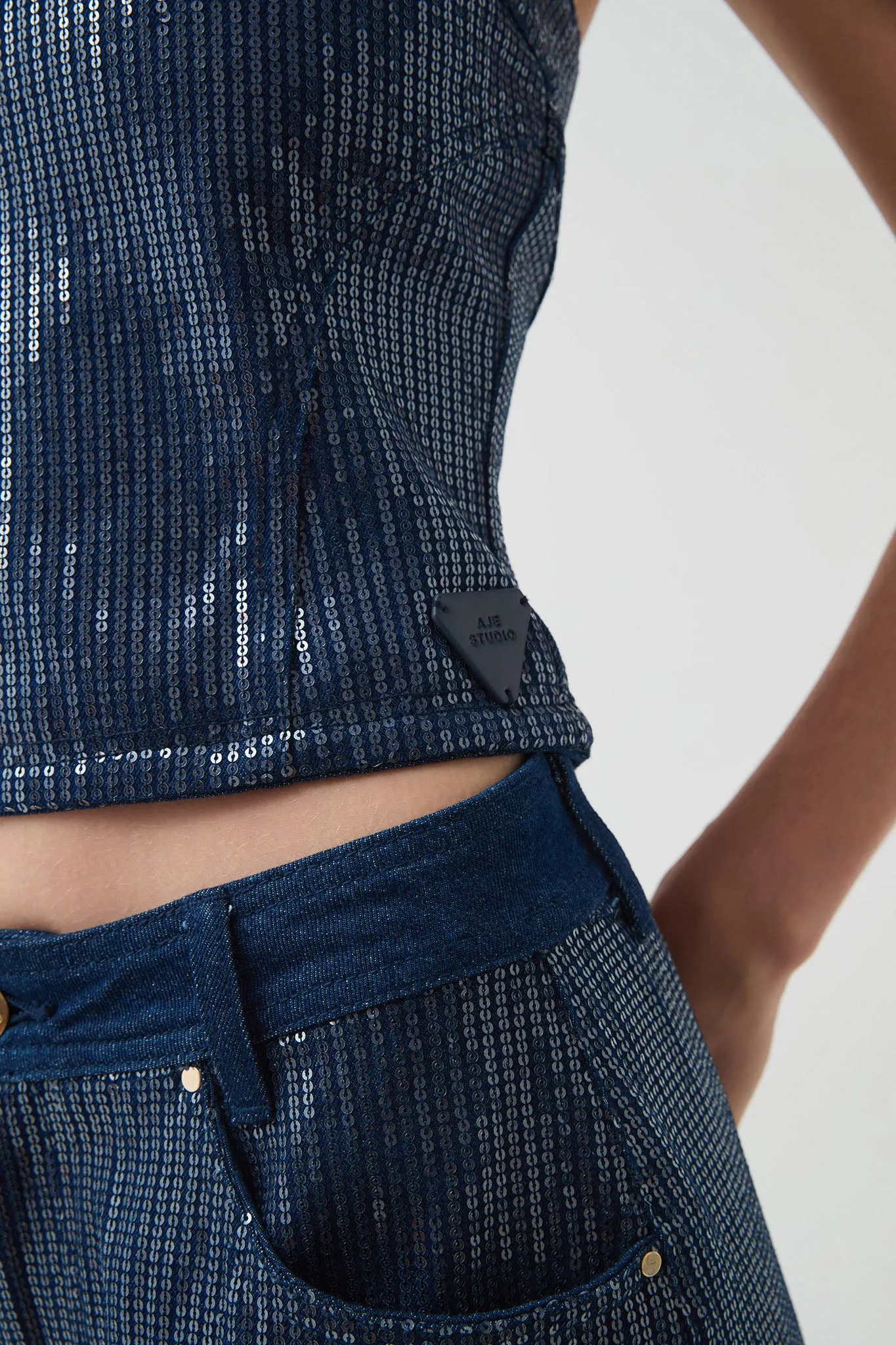 Reflect Denim Bustier sold by Aje product image thumbnail 5