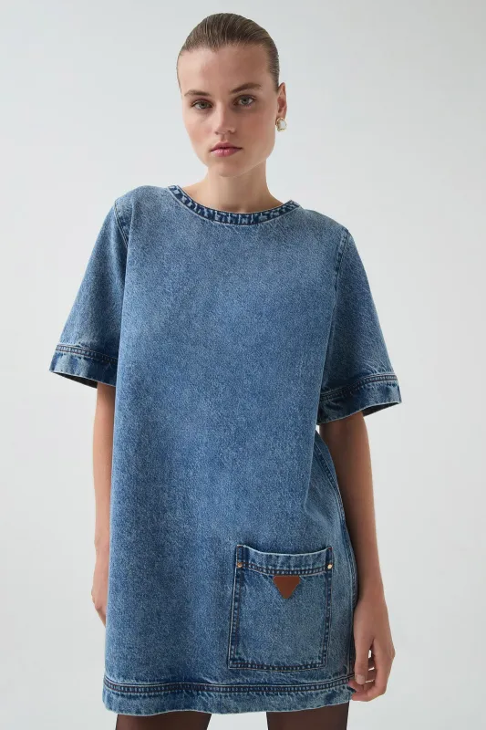 Blues Denim Tee Dress sold by Aje