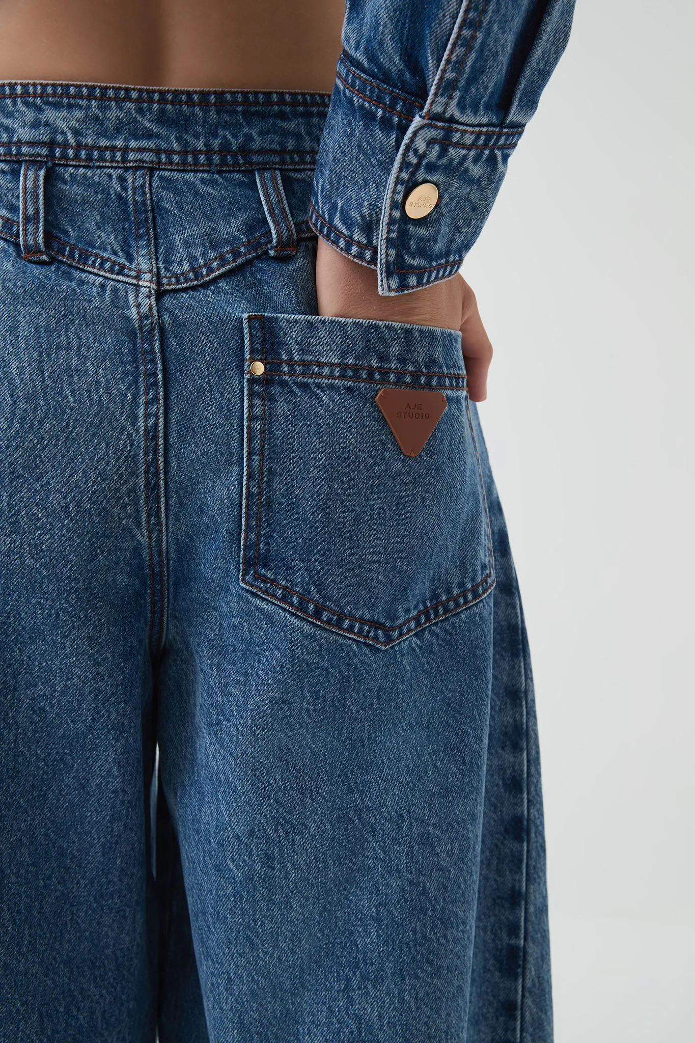 Blues Denim Barrel Jeans sold by Aje product image thumbnail 5
