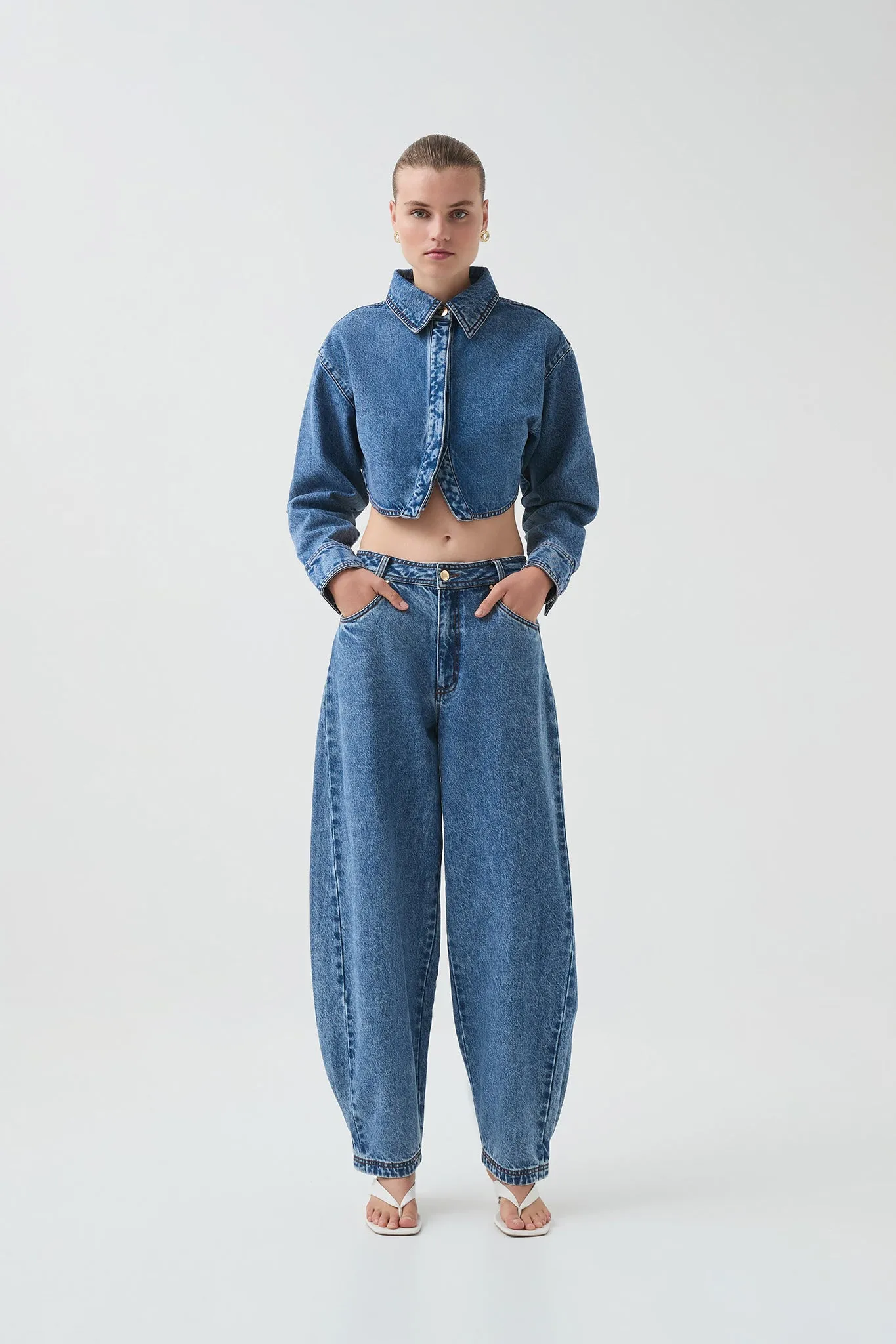 Blues Denim Barrel Jeans sold by Aje product image thumbnail 3