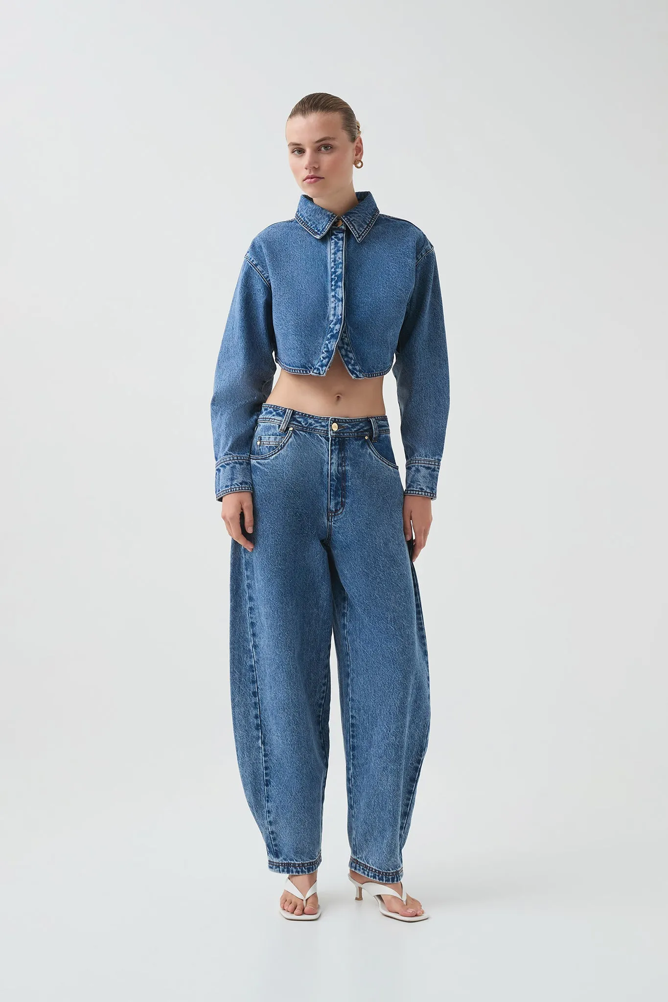 Blues Denim Barrel Jeans sold by Aje product image thumbnail 4