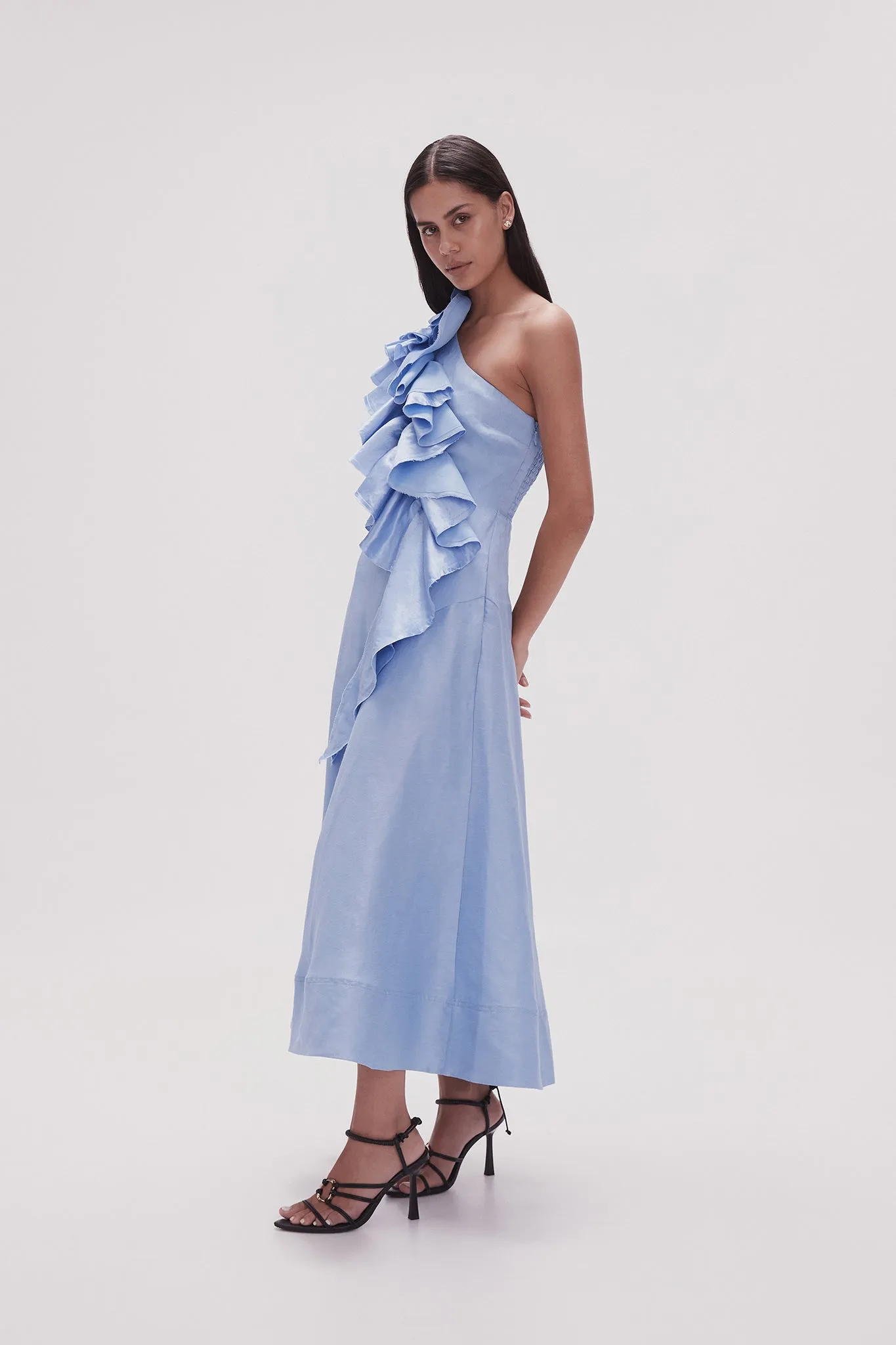 Adelia Ruffle Midi Dress sold by Aje product image thumbnail 5