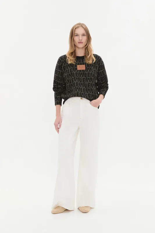 Lasa Logo Knit Jumper sold by Aje