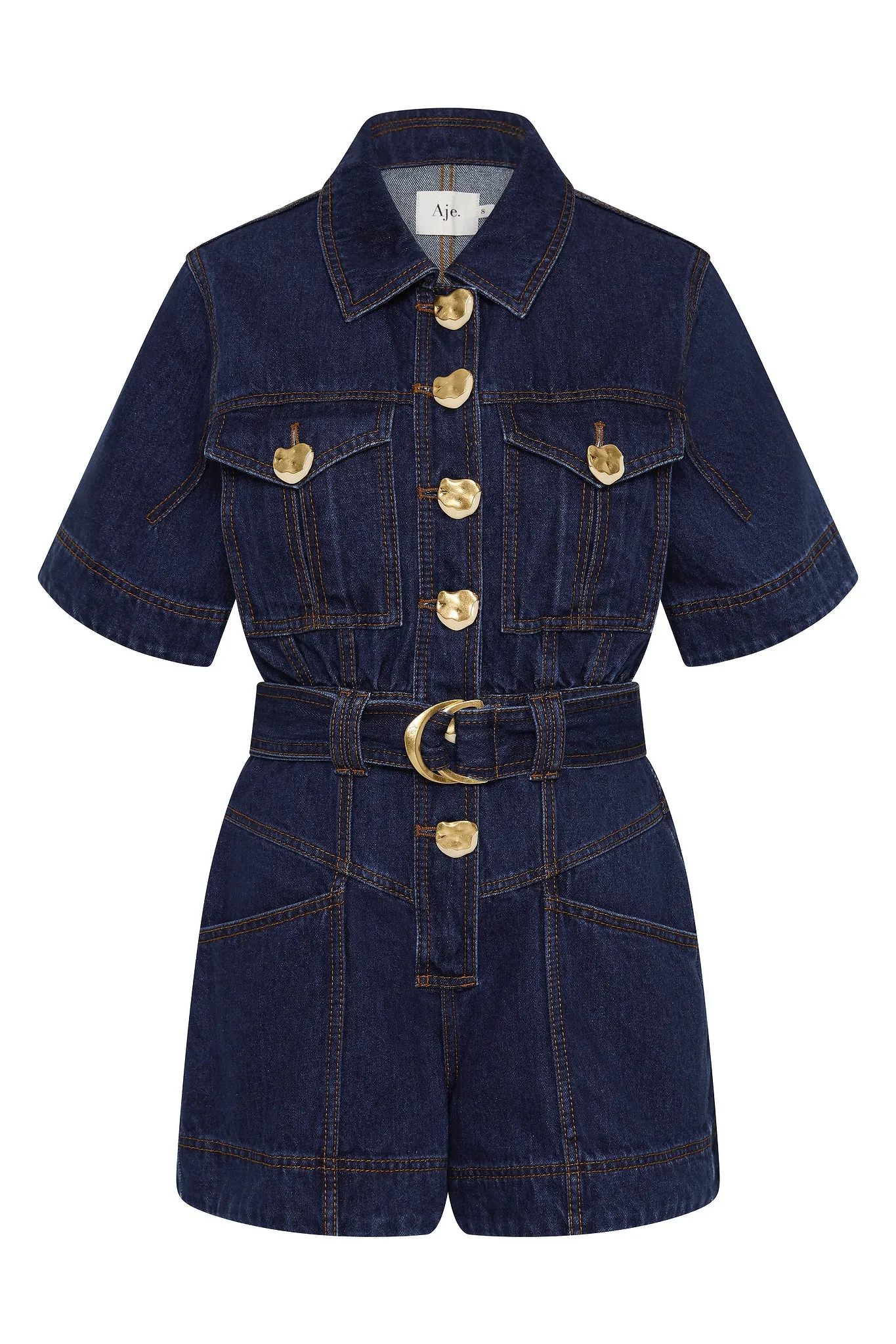 Gianna Denim Playsuit sold by Aje product image thumbnail 2