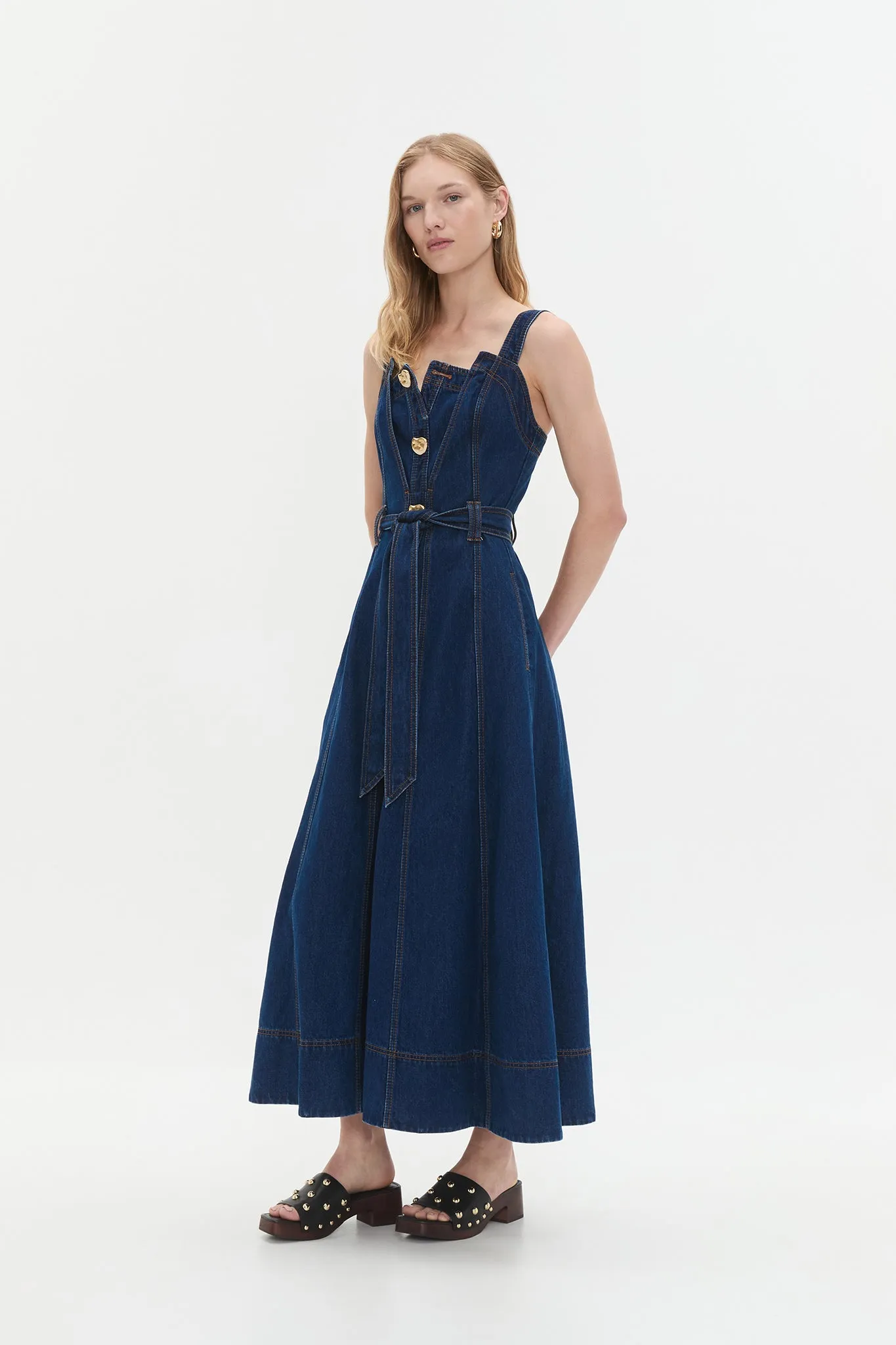 Gianna Denim Midi Dress sold by Aje product image thumbnail 5