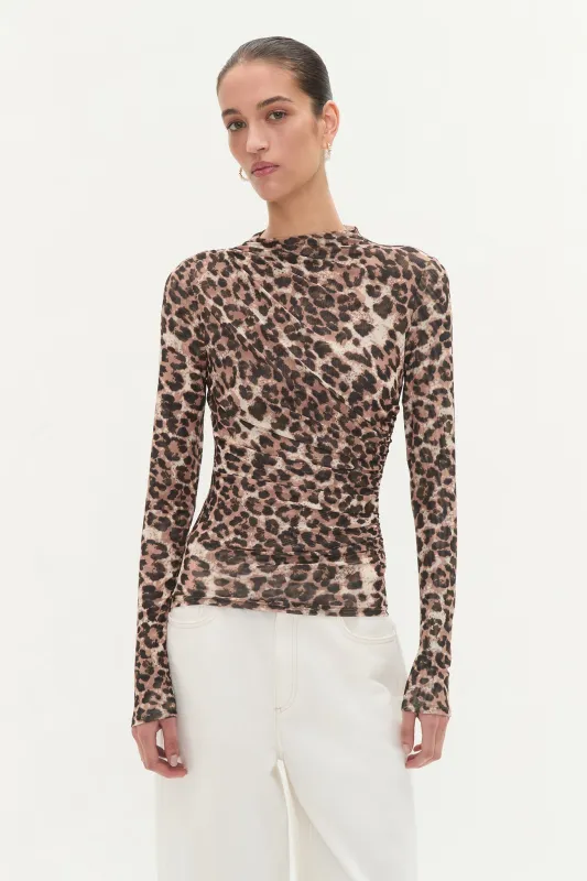 Saturn Mesh Top sold by Aje