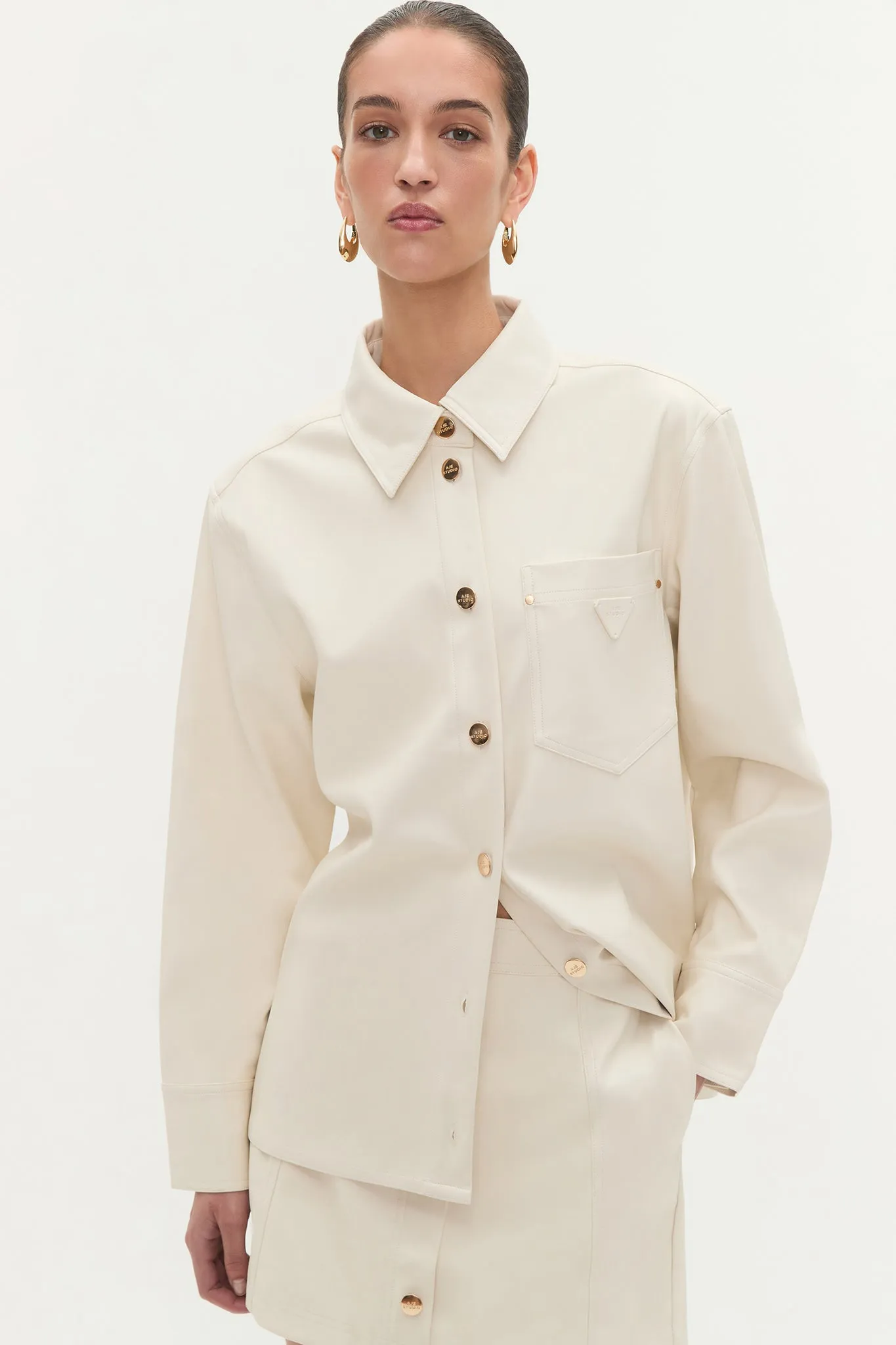 Raven Relaxed Shirt sold by Aje