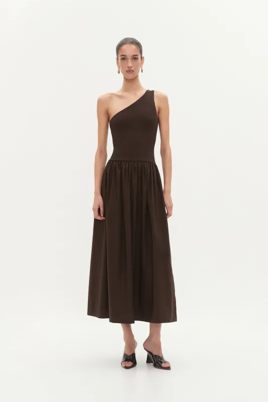 Isla One Shoulder Maxi Dress sold by Aje
