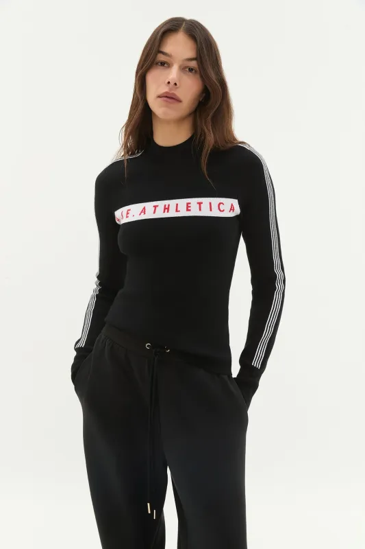 Long Sleeve Logo Knit Top 407 sold by Aje