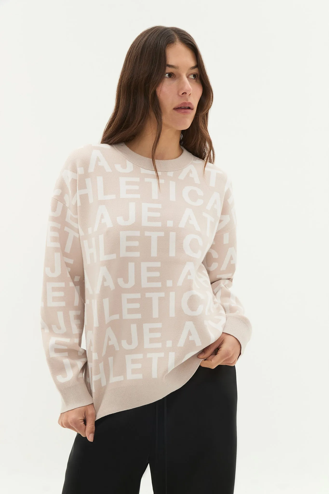 Logo Knit Crew 417 sold by Aje product image thumbnail 5