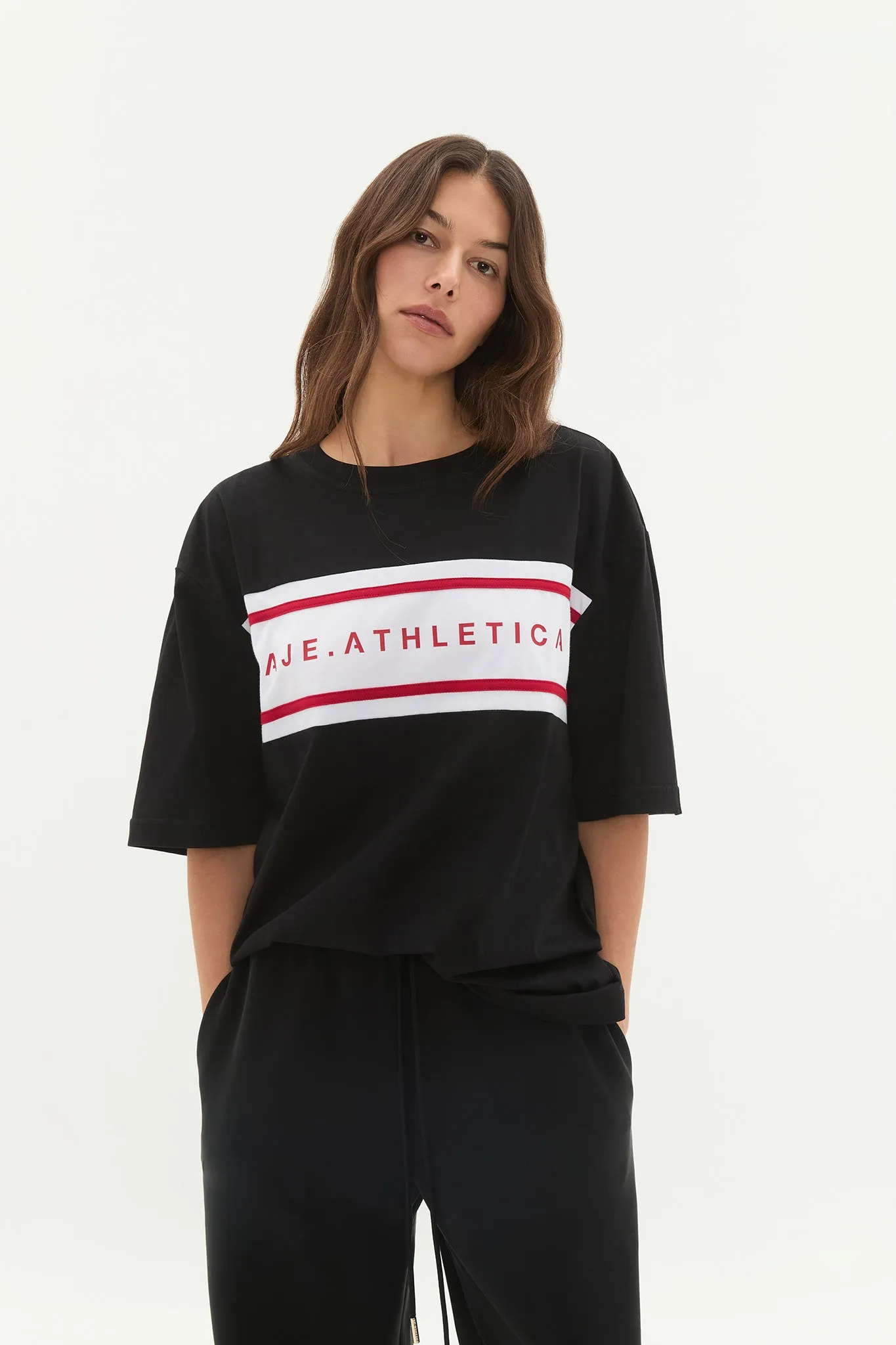 Contrast Logo Tee 102 sold by Aje product image thumbnail 5