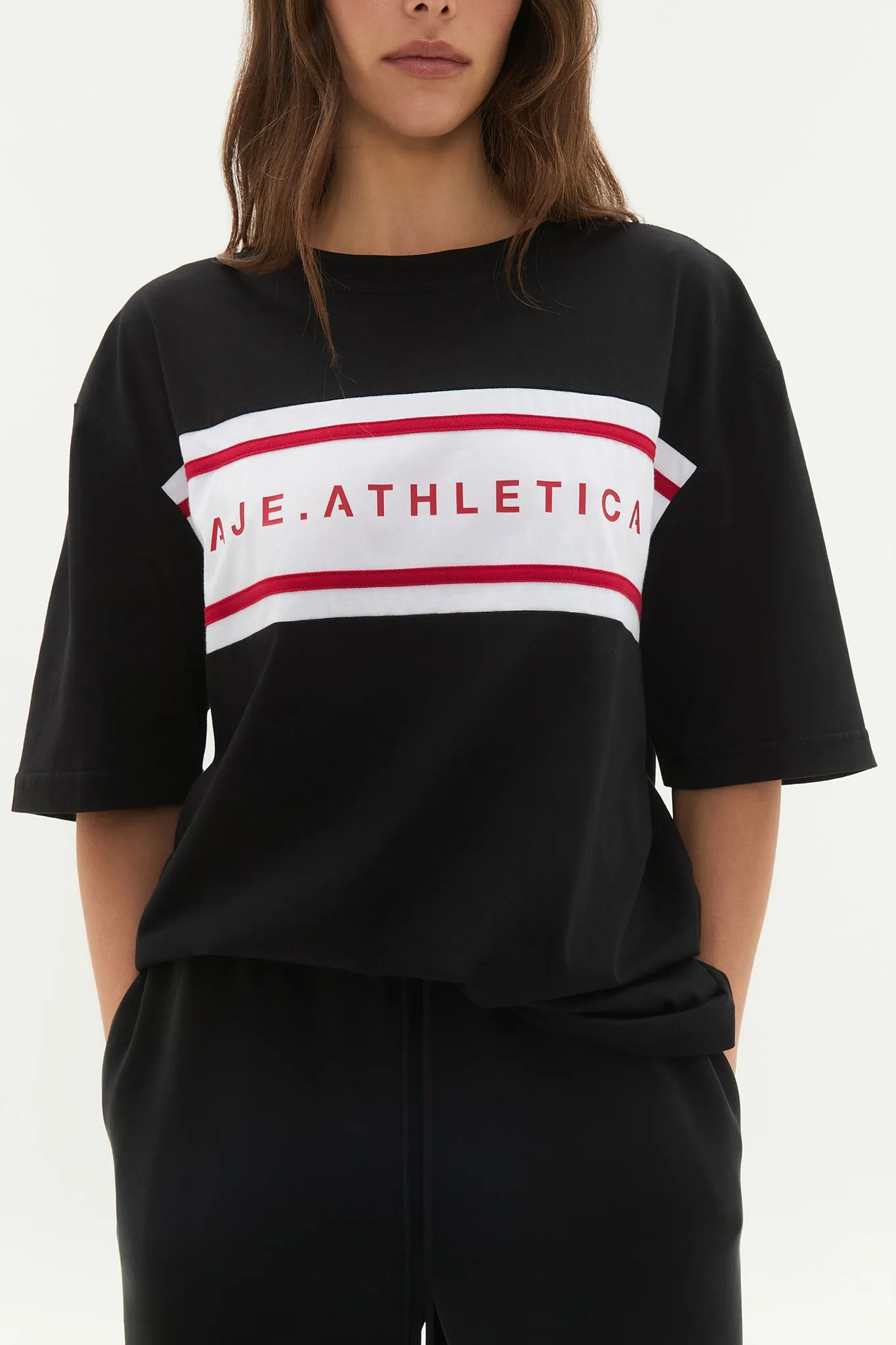 Contrast Logo Tee 102 sold by Aje product image thumbnail 4